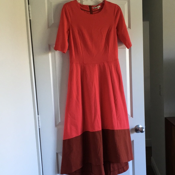 NWT Boden color block ponte full skirt midi dress M 8 - Picture 3 of 16